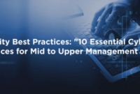 Cybersecurity best practices